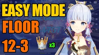 EASY MODE SPIRAL ABYSS FLOOR 12-3 AYAKA | GENSHIN IMPACT