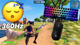 Razer Huntsman Mini ASMR 😴Ranked Solo🏆 Satisfying Keyboard Fortnite 360 FPS 4K