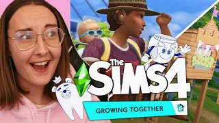 so the new pack really IS generations?! Sims 4 Growing Together trailer reaction