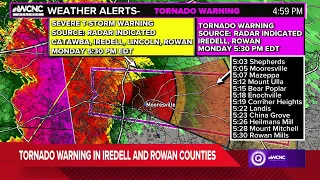 Severe weather in the Carolinas