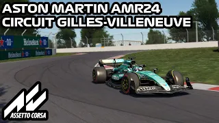 The 2024 Aston Martin AMR24 @ Circuit Gilles-Villeneuve | Assetto Corsa