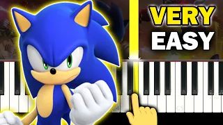 Sonic Forces - Fist Bump - VERY EASY Piano tutorial