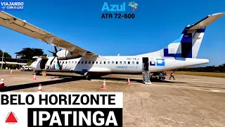 VOO "DOMÉSTICO" DO PÃO DE QUEIJO - BELO HORIZONTE X IPATINGA COM O ATR 72-600 DA AZUL