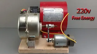 Get free energy with AC Motor and Fan Motor