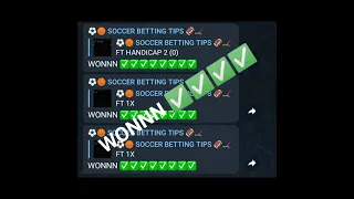 FOOTBALL PREDICTION VIP TELEGRAM CHANNEL - SURE TIPS BEST SOCCER MATCHES BETSLIP BETTING GROUP LINK