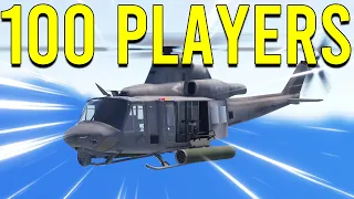 I took Rust Heli with 100 players...