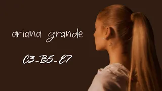 Ariana Grande Full Vocal Range Updated (C3-B5-E7)