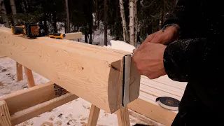 BUILDING An Alaskan Log Cabin (The Walls) - Wk 1