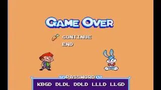 tiny toon adventures buster hidden treasure game over!