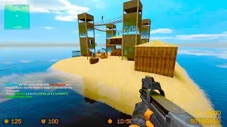 Counter Strike Source Zombie Escape mod online gameplay on Voodoo Islands map
