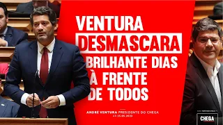 Ventura desmascara Brilhante Dias à frente de todos