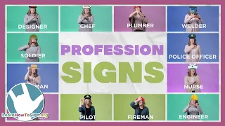 50 Profession Signs in ASL | Jobs ASL | Profession Series Pt. 1