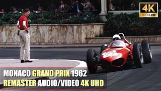 [4K] F1 1962 Monaco Grand Prix (Mediterranean Holiday) 70mm Movie [REMASTER AUDIO/VIDEO  UHD]