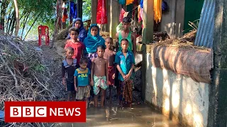Bangladesh flooding survivors describe their swim to escape - BBC News
