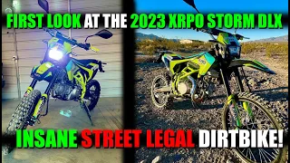 FIRST LOOK AT THE NEW 2023 XPRO STROM DLX CRAZY FAST SMALL DUAL SPORT! STREET LEGAL!