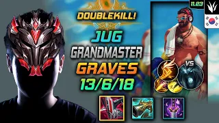 GrandMaster Graves Jungle vs Karthus - 천상계 정글 그레이브즈 철갑궁 기발 - LOL KR 11.23