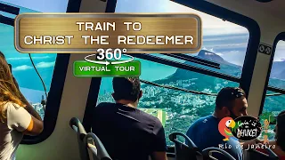 Train Ride to Christ the Redeemer, 360 VR, Rio de Janeiro Brazil #360video #christtheredeemer