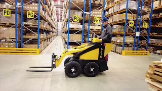 Fully electric AS15 skid steer mini-loader from Conmeq