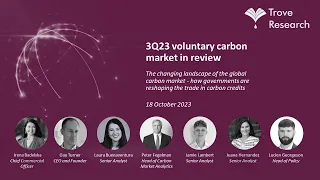 Trove Research Webinar: 3Q23 VCM in Review - The Changing Landscape of the Global Carbon Market
