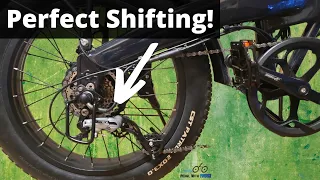 Lectric XP 2.0 - How To Adjust UPGRADED Shimano ACERA Derailleur