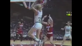 NEW angle of Larry Bird's iconic over-the-backboard shot (1986)