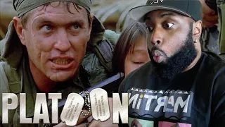 SERGEANT BARNES is a whole DEMON!! | PLATOON (1986) MOVIE REACTION