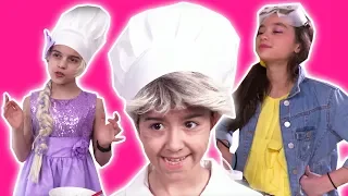 COMPILATION: Princess Cooking Fun 🍽 Chocolate Food & MORE! - Princesses In Real Life | Kiddyzuzaa