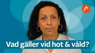 Vad gäller vid hot och våld på arbetsplatsen?