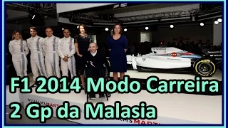 F1 2014 Modo Carreira Novo Inicio 2 Corrida Circuito de Sepang na Malasia