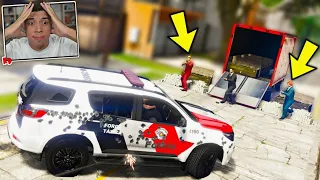 GTA V : MOD POLICIA - MEGA APREENSÃO DE ARMAS e DINHEIRO com A FORÇA TÁTICA ( TIROTEIO INSANO )