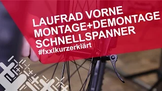 Vorderrad beim Fahrrad einbauen/ausbauen #fxxlkurzerklärt