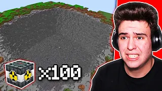 AM EXPLODAT 100 TNT-URI MODATE ÎN ACELAȘI TIMP în MINECRAFT !! *PERICULOS*