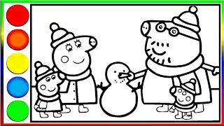 Snowed In ⛄️  Peppa Pig Official Full Episodes Peppa Pig coloring pages