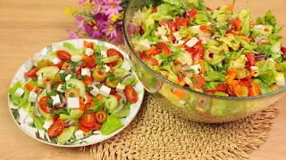 The best salad for a BBQ / delicious simple colorful