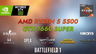 AMD Ryzen 5 5500 + GTX 1660 Super + 16 GB RAM | 8 Adet Oyun Testi