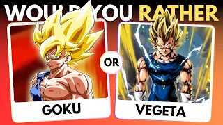 🐉 Would You Rather Dragon Ball Z: Ultimate Character Clash! | Who Will You Choose? | QuizWhizz