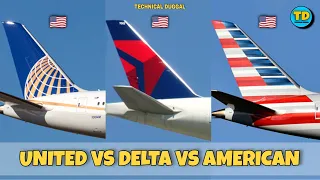 United Airlines Vs Delta Air Lines Vs American Airlines Comparison 2022! 🇺🇲