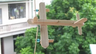 How to make air force plane using popsicle sticks   amazing homemade thing