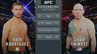 Yair Rodríguez Vs. Josh Emmett : UFC 4 Gameplay (Legendary Difficulty) (AI Vs AI) (PS5)