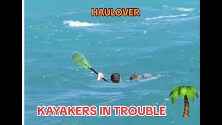 KAYAKERS IN TROUBLE.. ROUGHED UP BY HAULOVER INLET, WHAT HAPPENED? #hauloverinlet #kayak  #rough #yt