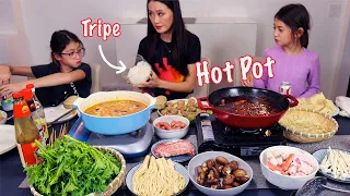 The MOST authentic Sichuan Mom on YT is making 2 Sichuan hot pots + Turkey meatball Recipe 麻辣火锅/番茄火锅