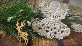 НОВОГОДНИЙ АНГЕЛ крючком/CHRISTMAS ANGEL crochet.