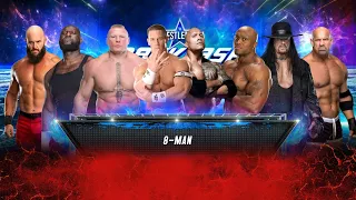 Braun Strowman vs Omos vs Brock Lesnar vs John Cena vs The Rock vs Undertaker vs Goldberg vs Bobby