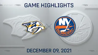 NHL Highlights | Predators vs. Islanders - Dec. 9, 2021