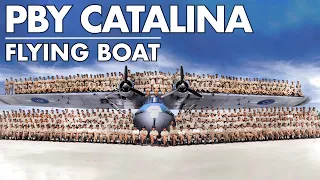 PBY Catalina | Consolidated's flying boat and amphibious aircraft | World War II Seaplane | Upscaled