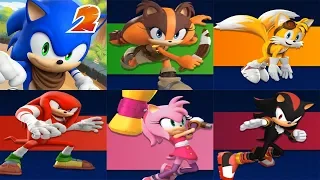 Sonic Dash 2 - SONIC VS STICKS VS TAILS VS KNUCKLES VS AMY VS SHADOW