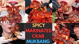 🌶️🦀🍜Spicy Crab Mukbang: Marinated Crab Mukbang ASMR | Seafood Mukbang | MUKBANG COMPILATION🌶️🔥🔊
