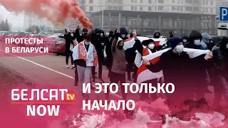Утренний марш на Притыцкого в Минске