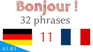 Bonjour ! - 32 phrases - Allemand - Français (S-11)