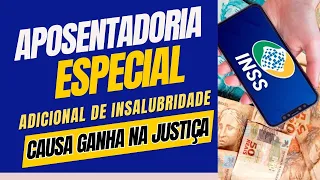 CAUSA GANHA : APOSENTADO RECEBE AD INSALUBRIDADE.CASO REAL!